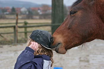 Mädchen und Pferde